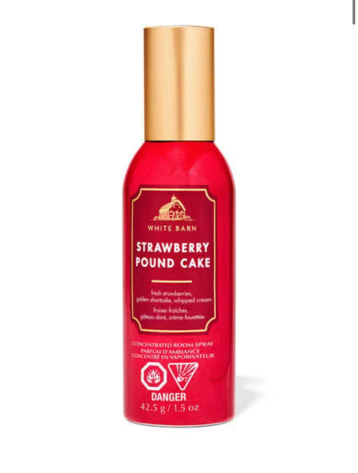 Bath and Body Works Room Spray Strawberry Pound Cake