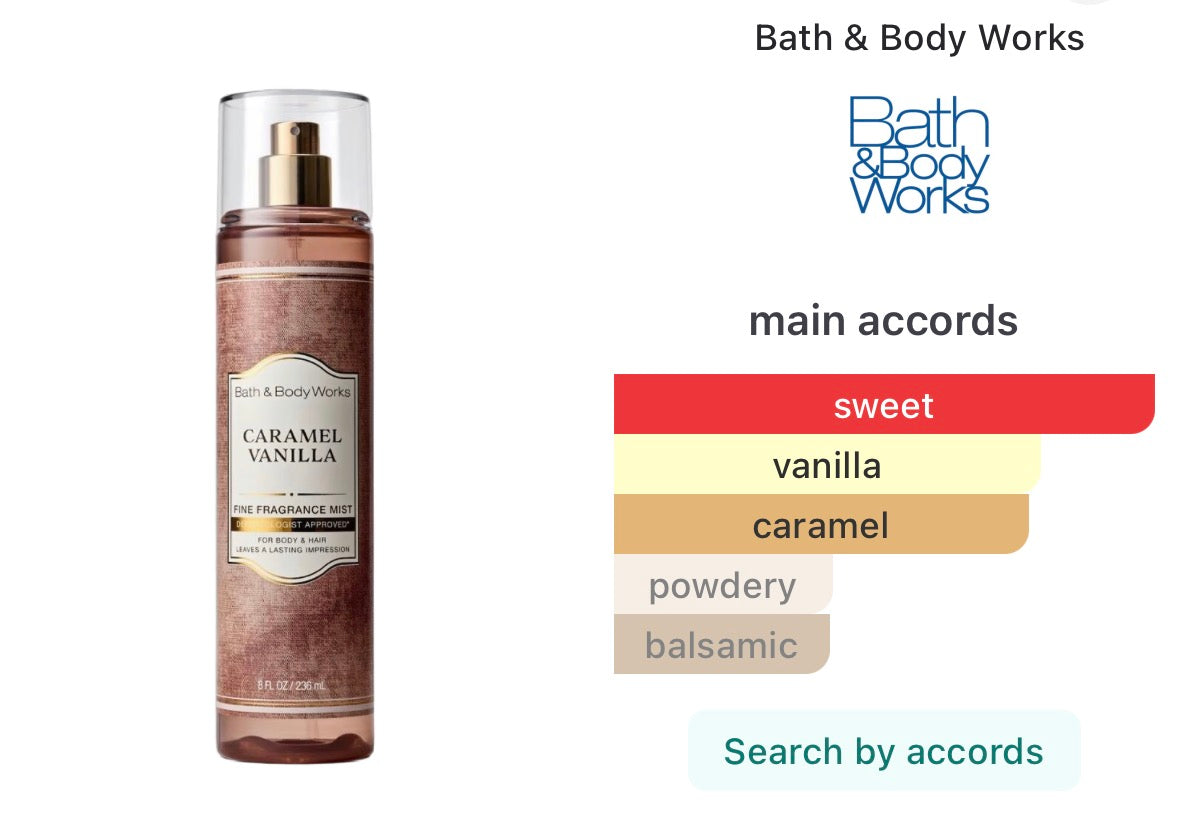 Bath and Body Works Caramel Vanilla