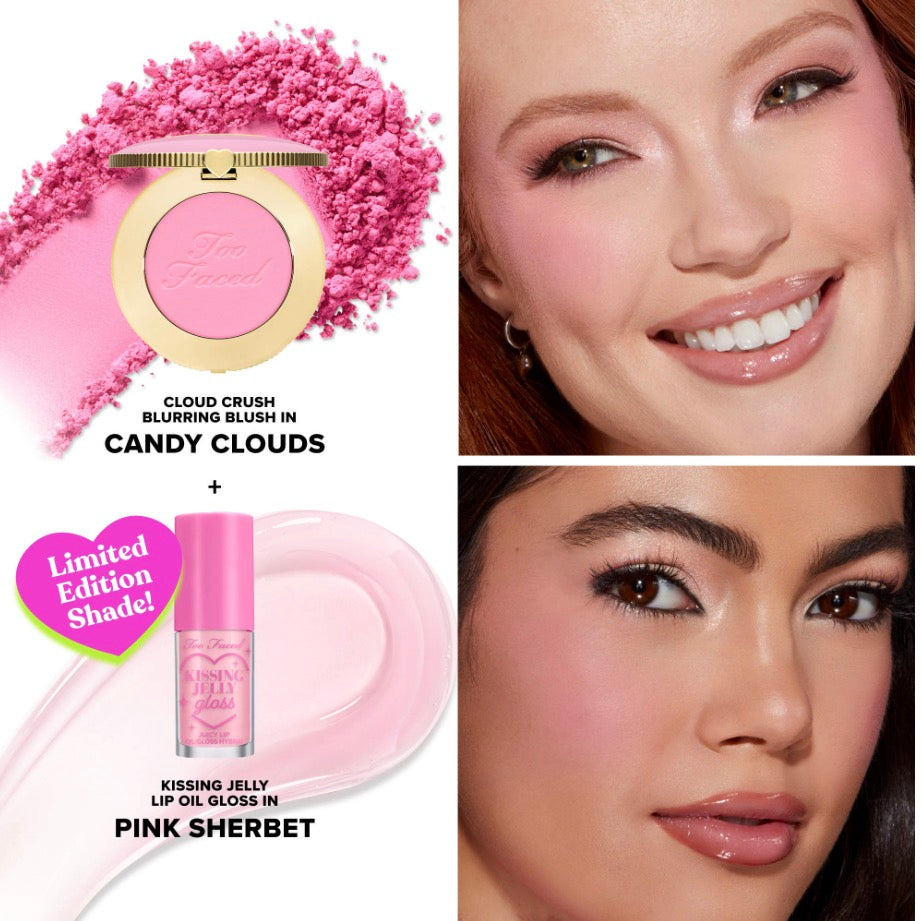 Too Faced
Dream A Little Dream Makeup Gift Set: Cloud Crush Blush & Kissing Jelly Lip Oil