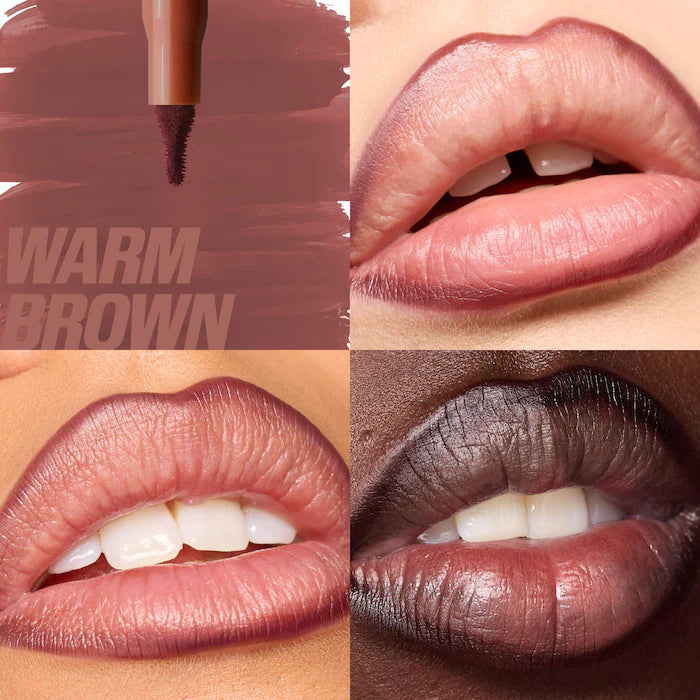 HUDA BEAUTY
Lip Contour Lip Stain for 12-Hour Wear: Warm Brown