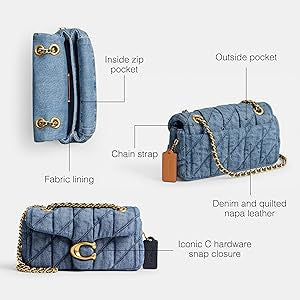 COACH Tabby 20 Quilted Denim Shoulder Bag