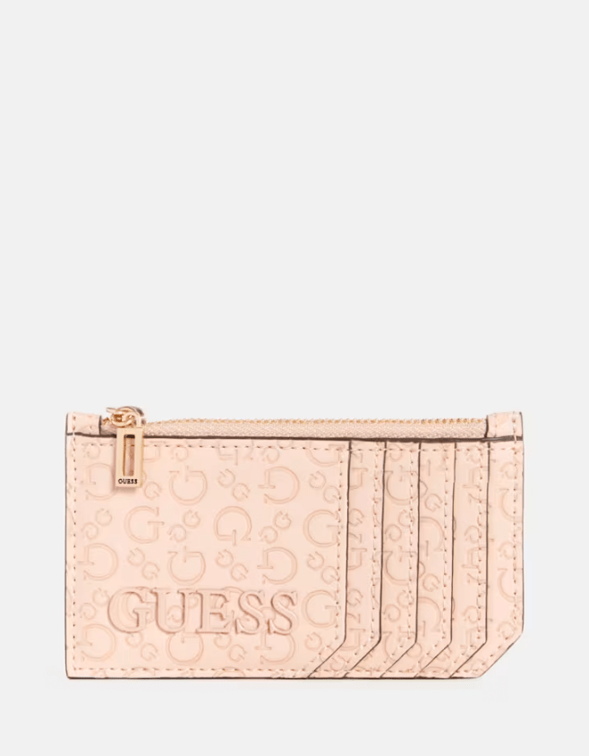 GUESS - Porte - cartes à logo en creux Bowie - Carte Blanche