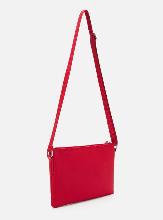 Lacoste Flat Crossover Bag - Across Body Bag - Haut Rouge - Carte Blanche