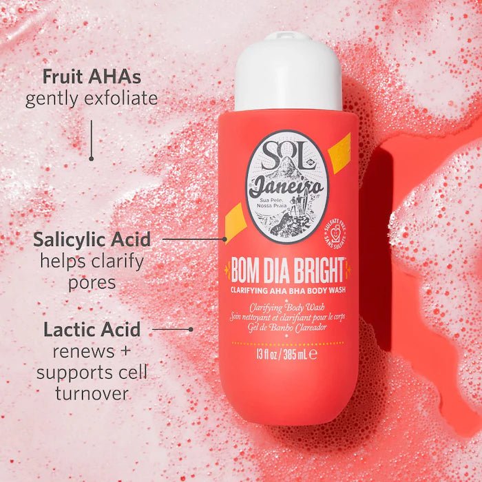 Sol de Janeiro Nettoyant pour le corps purifiant AHA et BHA Bom Dia Bright - Carte Blanche