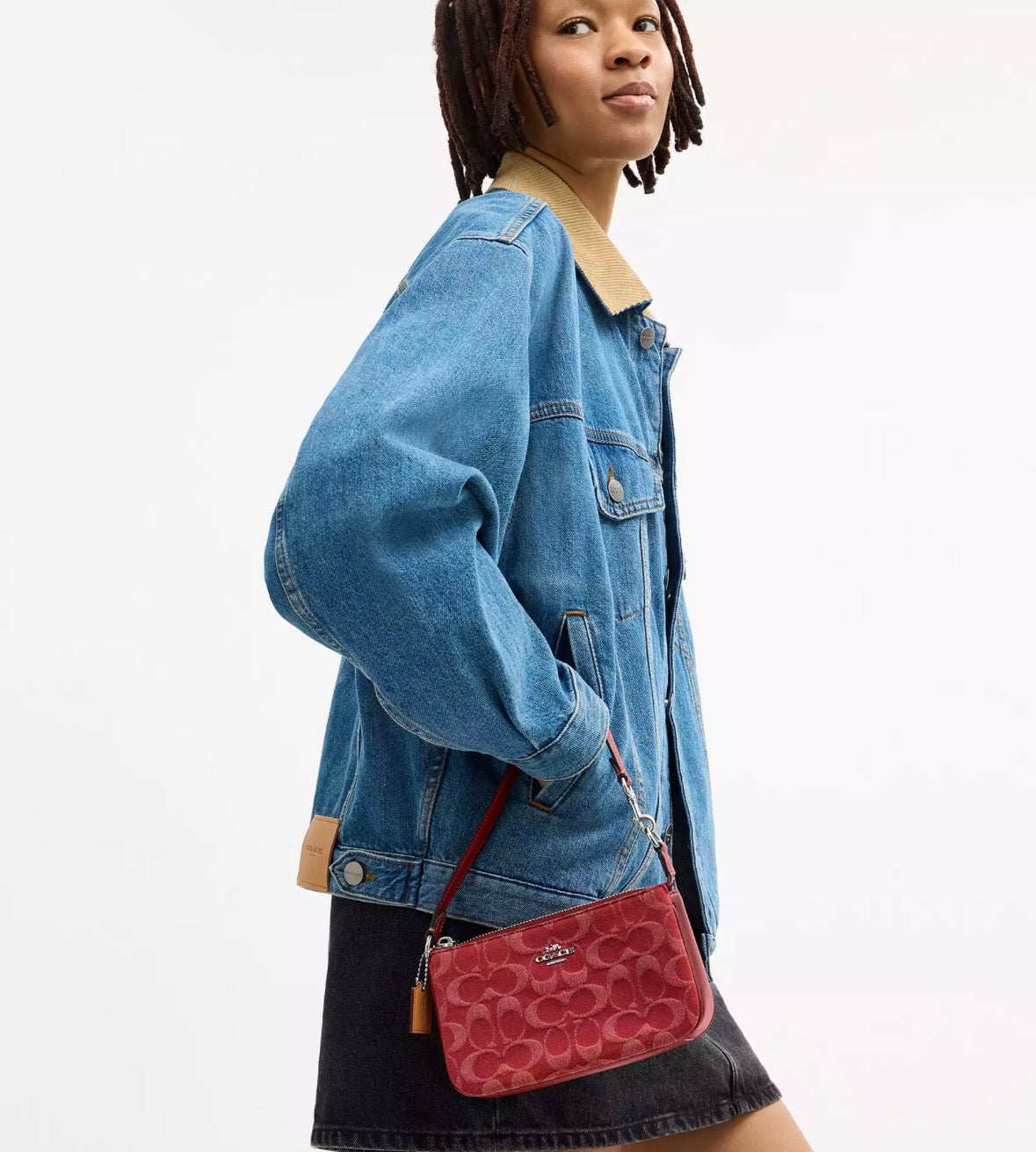 Coach Nolita 19 in Signature Red Denim