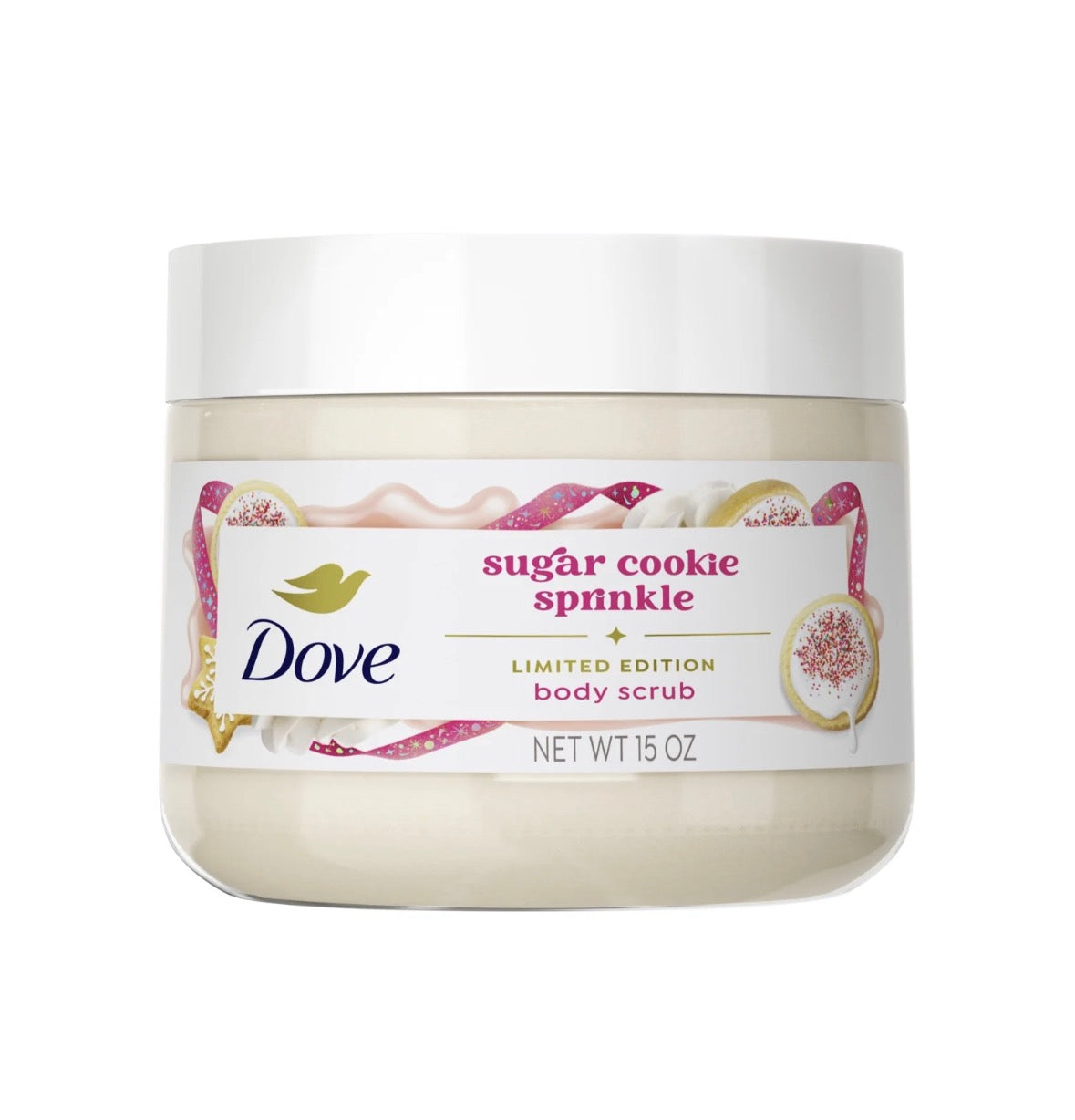 Dove Limited Edition Holiday Treats Body Scrub Sugar Cookie Sprinkle
