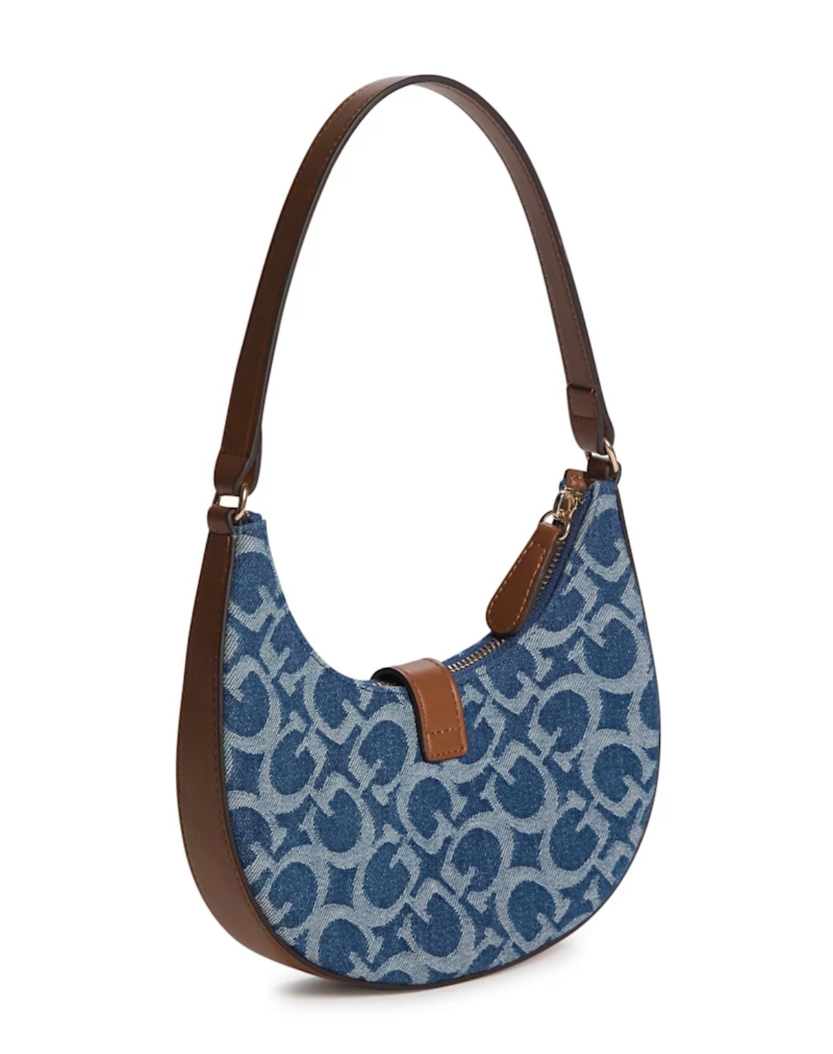 GUESS Nyra Denim Logo Mini Shoulder Bag