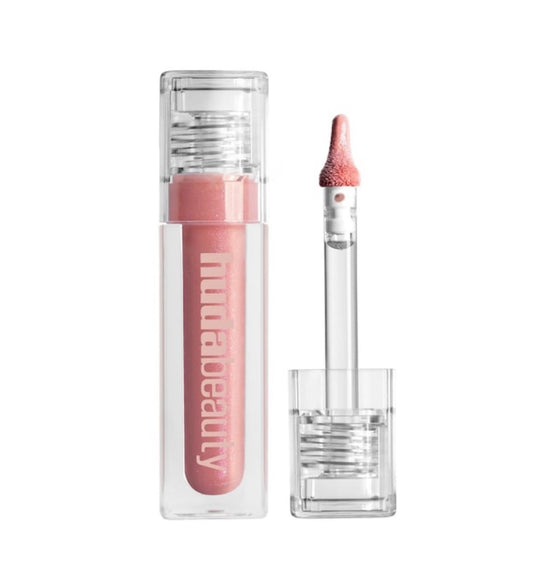 HUDA BEAUTY 
Faux Filler Shiny Non-Sticky Lip Gloss - She Flirty
