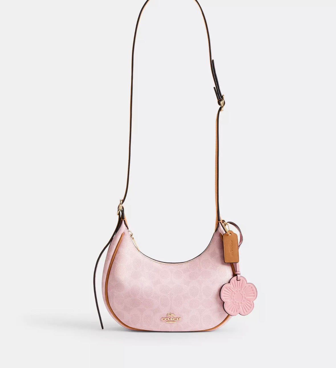 Coach Emily Shoulder Bag In Signature Canvas With Charms