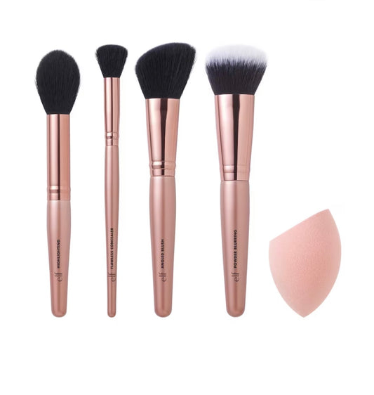 E.L.F. Cosmetics
Complexion Essentials Brush & Sponge Set