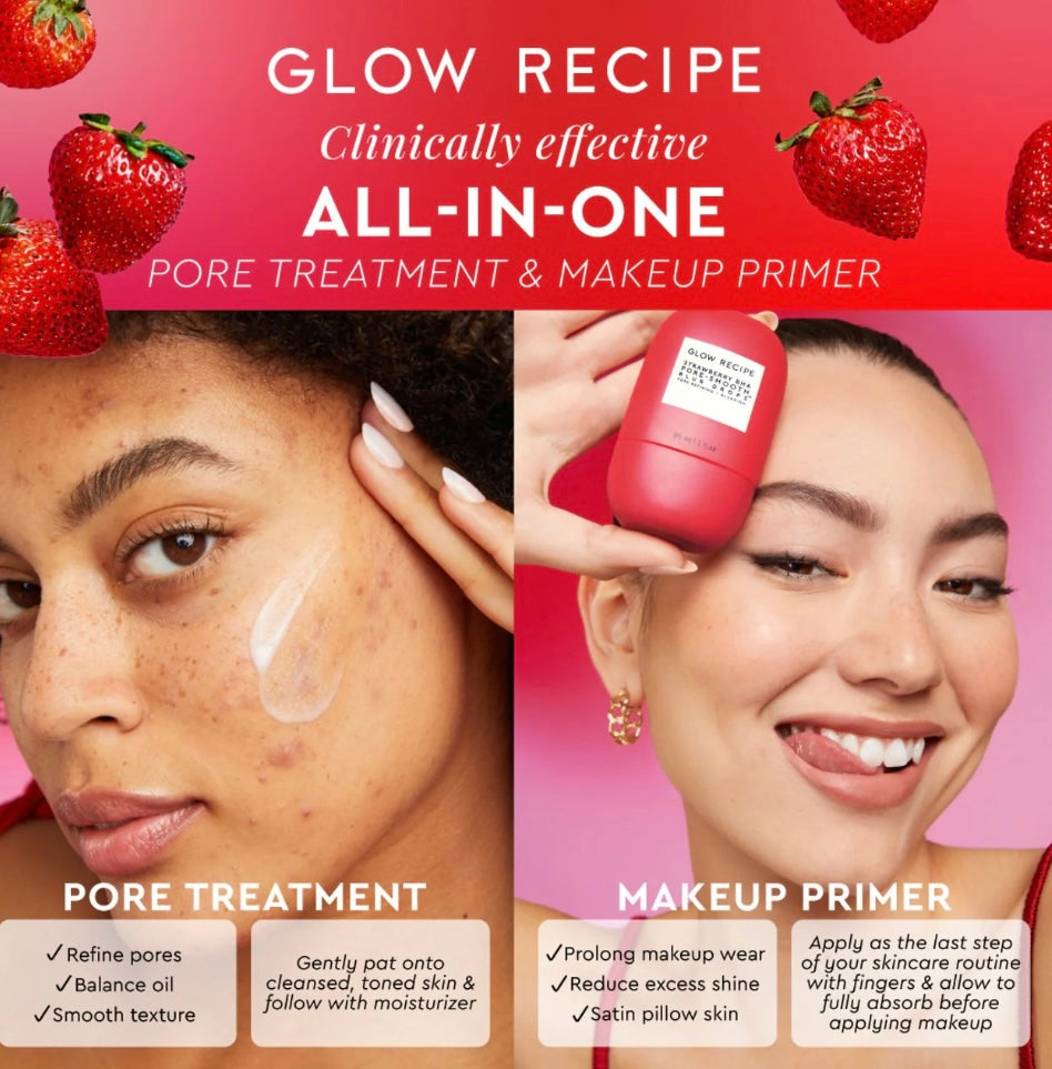 Glow Recipe 
Strawberry BHA Pore-Smooth Blur Drops