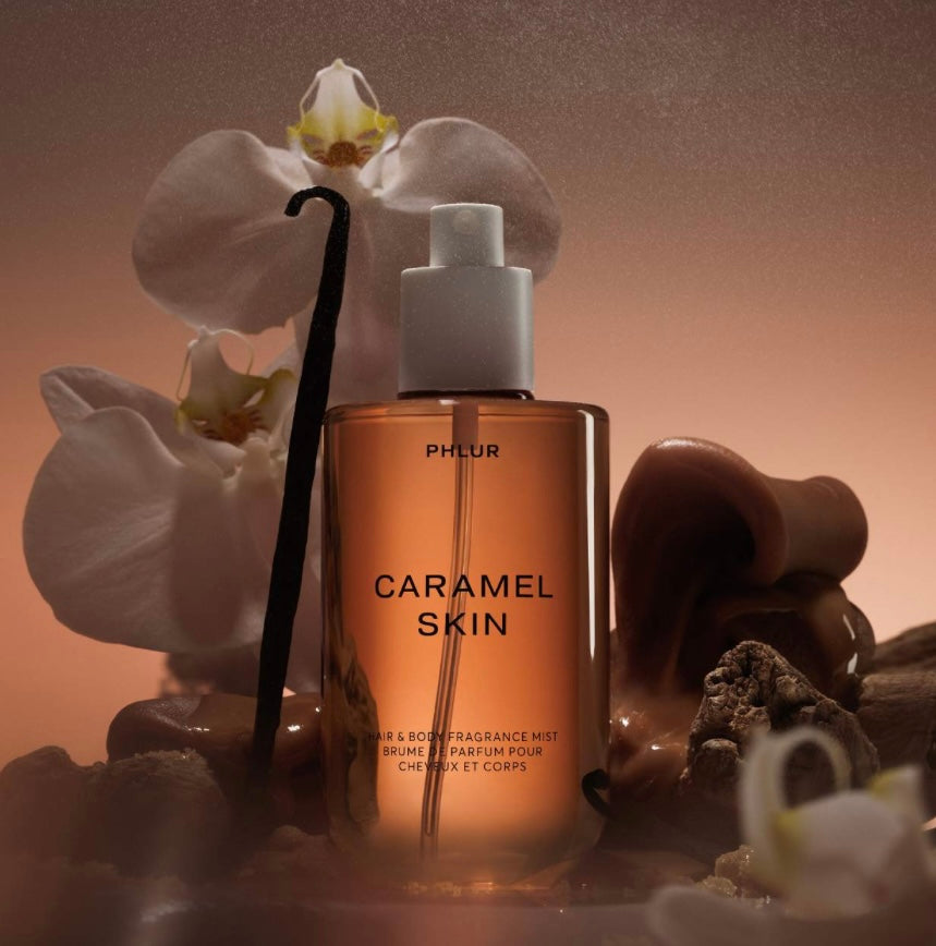 PHLUR 
Caramel Skin Body & Hair Fragrance Mist