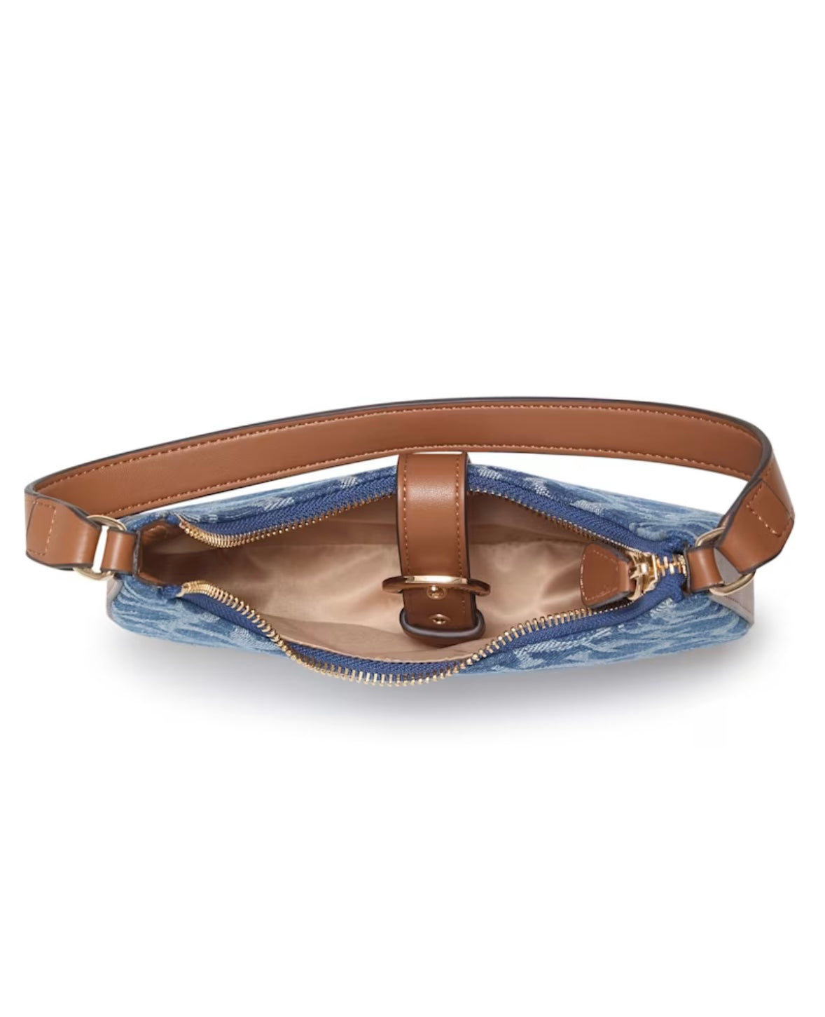 GUESS Nyra Denim Logo Mini Shoulder Bag