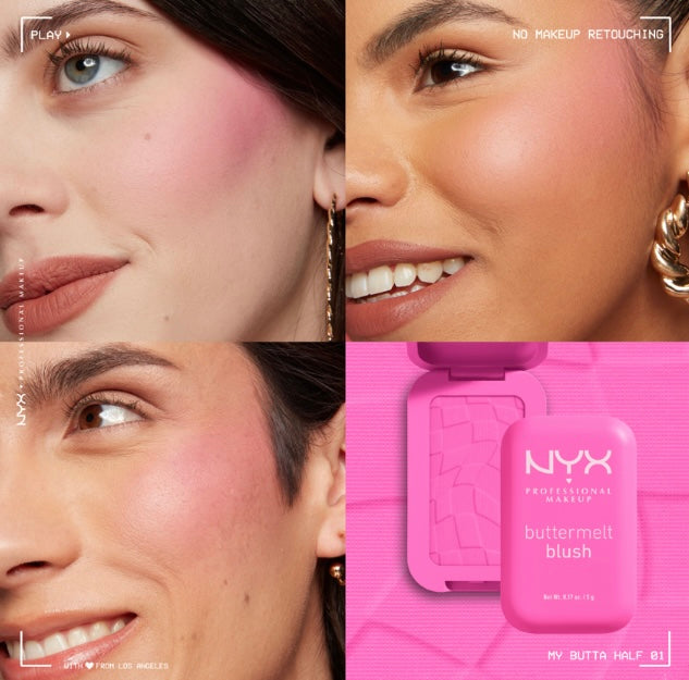 NYX BUTTERMELT BLUSH My Butta Half 01