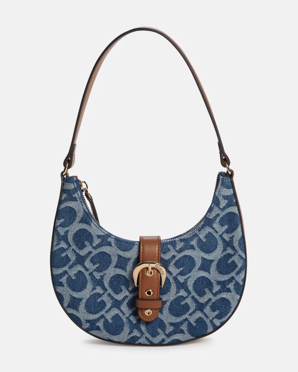 GUESS Nyra Denim Logo Mini Shoulder Bag
