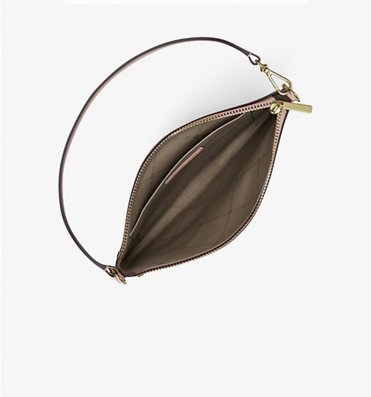 MICHAEL KORS Jet Set Small Pebbled Leather Convertible Wristlet