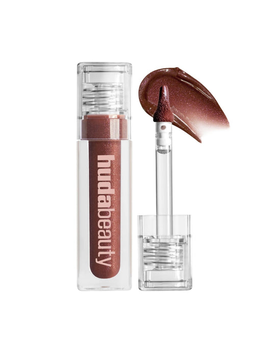 HUDA BEAUTY  Faux Filler Shiny Non-Sticky Lip Gloss - She Fire