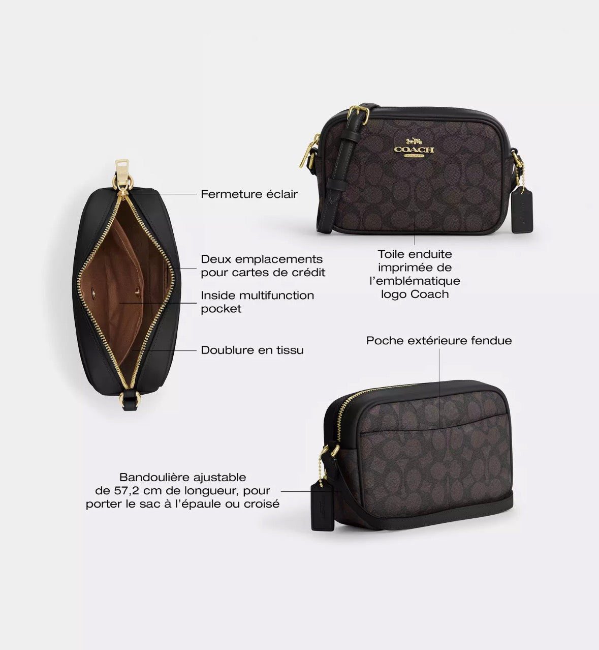 Coach Jamie Camera Bag In Signature Canvas