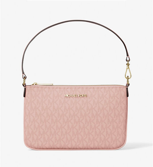 MICHAEL KORS Jet Set Small Pebbled Leather Convertible Wristlet