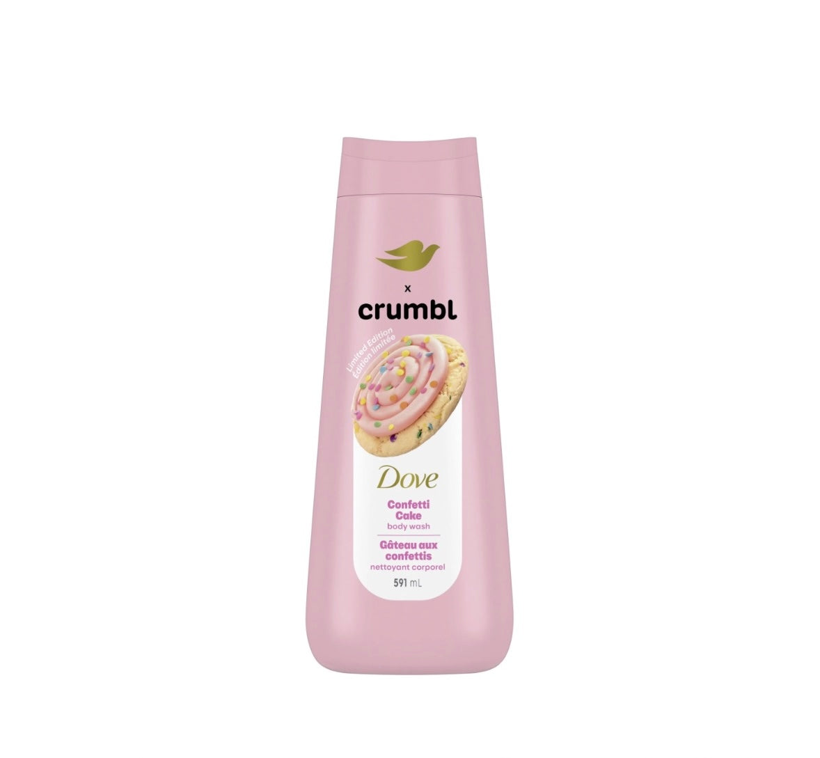 Dove Crumbl Moisturizing Body Wash Confetti Cake, 591 ml | Limited Edition
