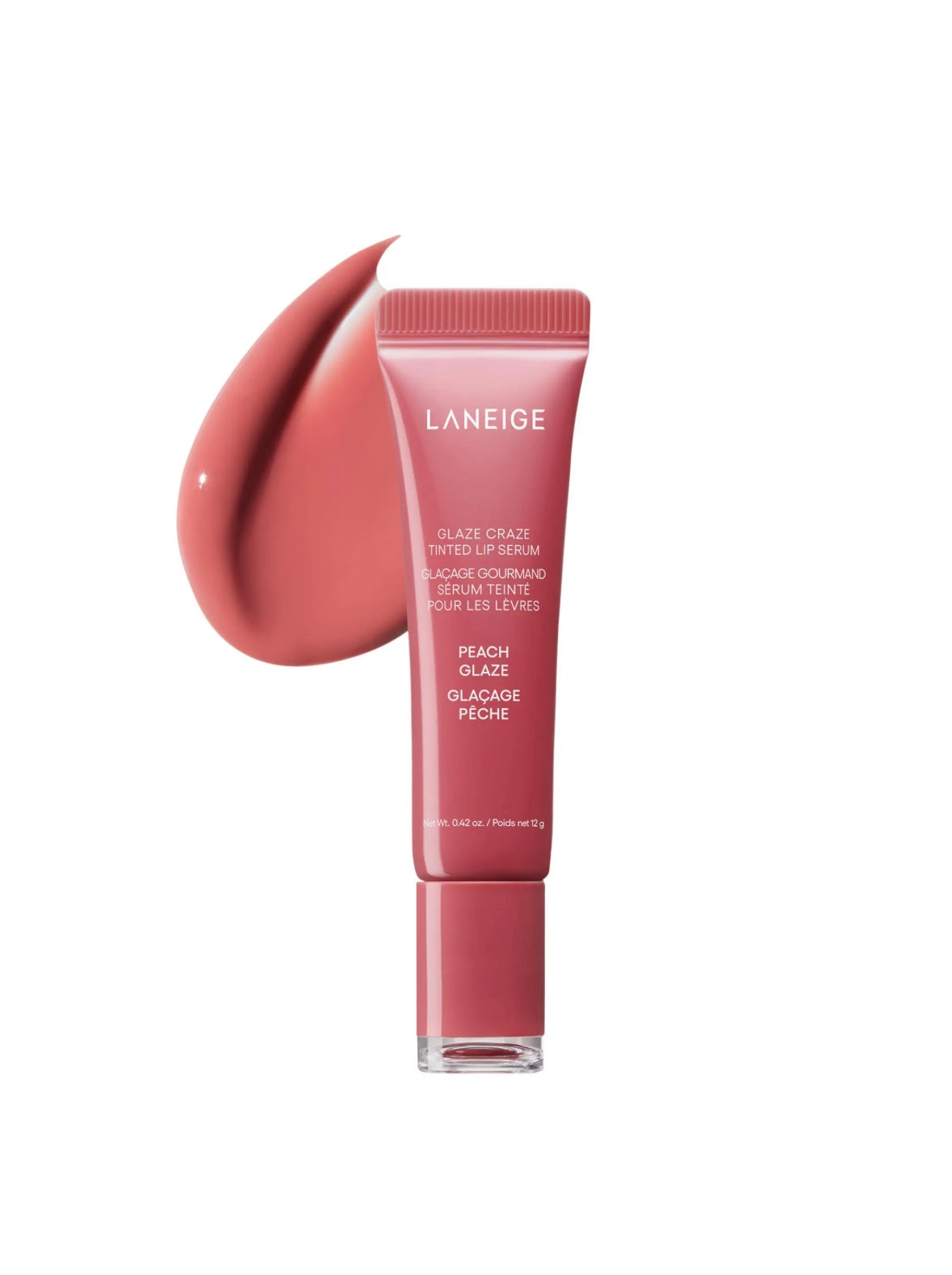 LANEIGE  Glaze Craze Tinted Polypeptide Lip Serum - Peach Glaze
