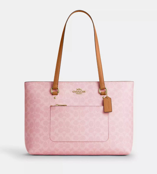 Coach Station Tote Bag In Signature Canvas