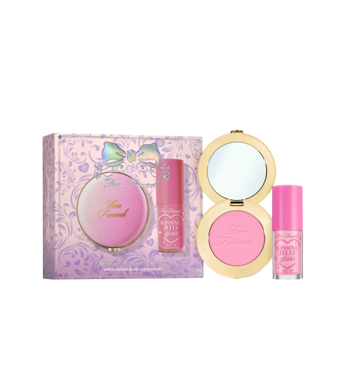 Too Faced 
Dream A Little Dream Makeup Gift Set: Cloud Crush Blush & Kissing Jelly Lip Oil