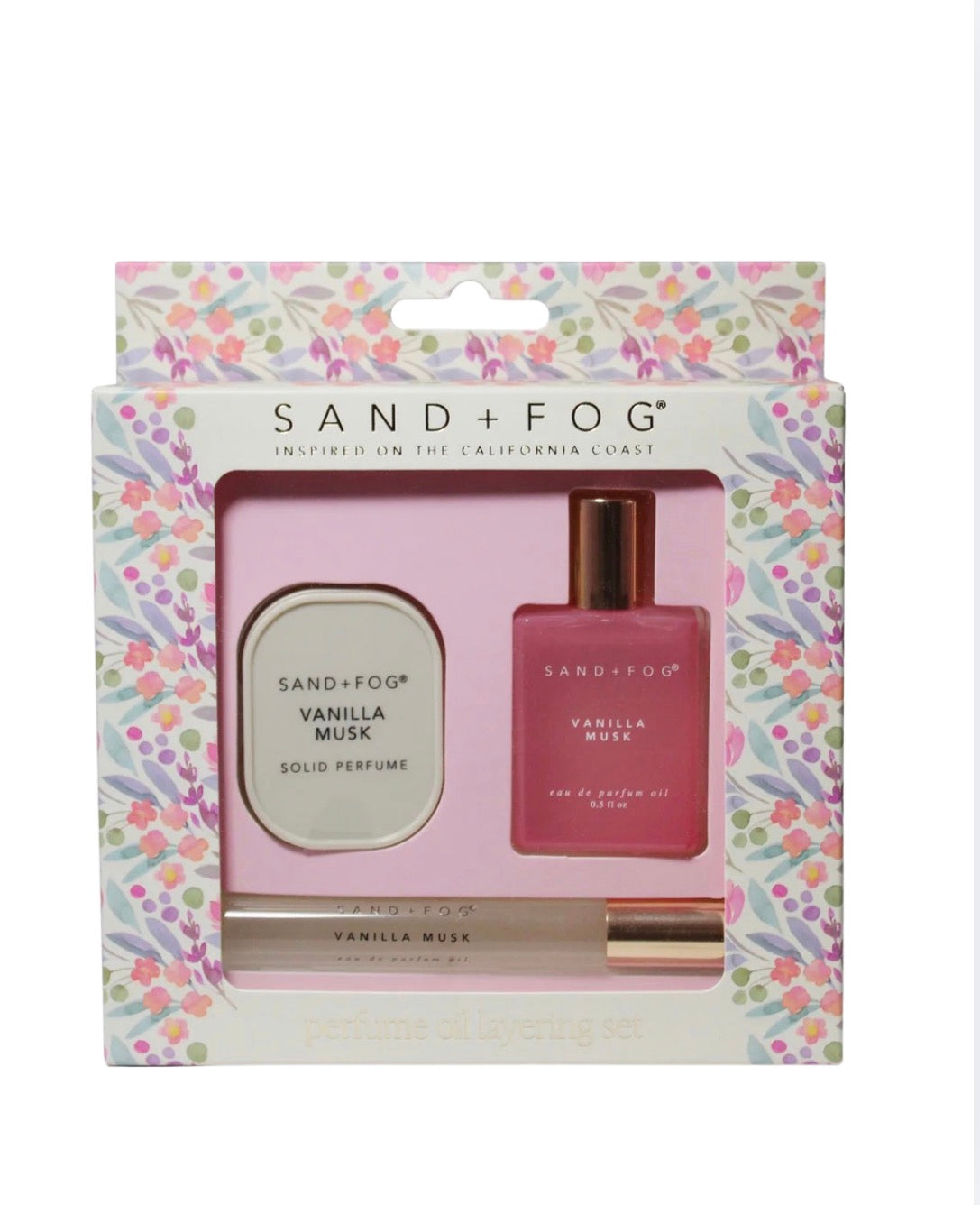 Sand + Fog Vanilla Musk Perfume Oil Layering Set