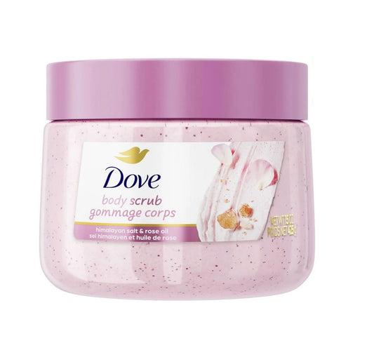 Dove Exfoliating Body Scrub Himalayan Salt & Rose Oil