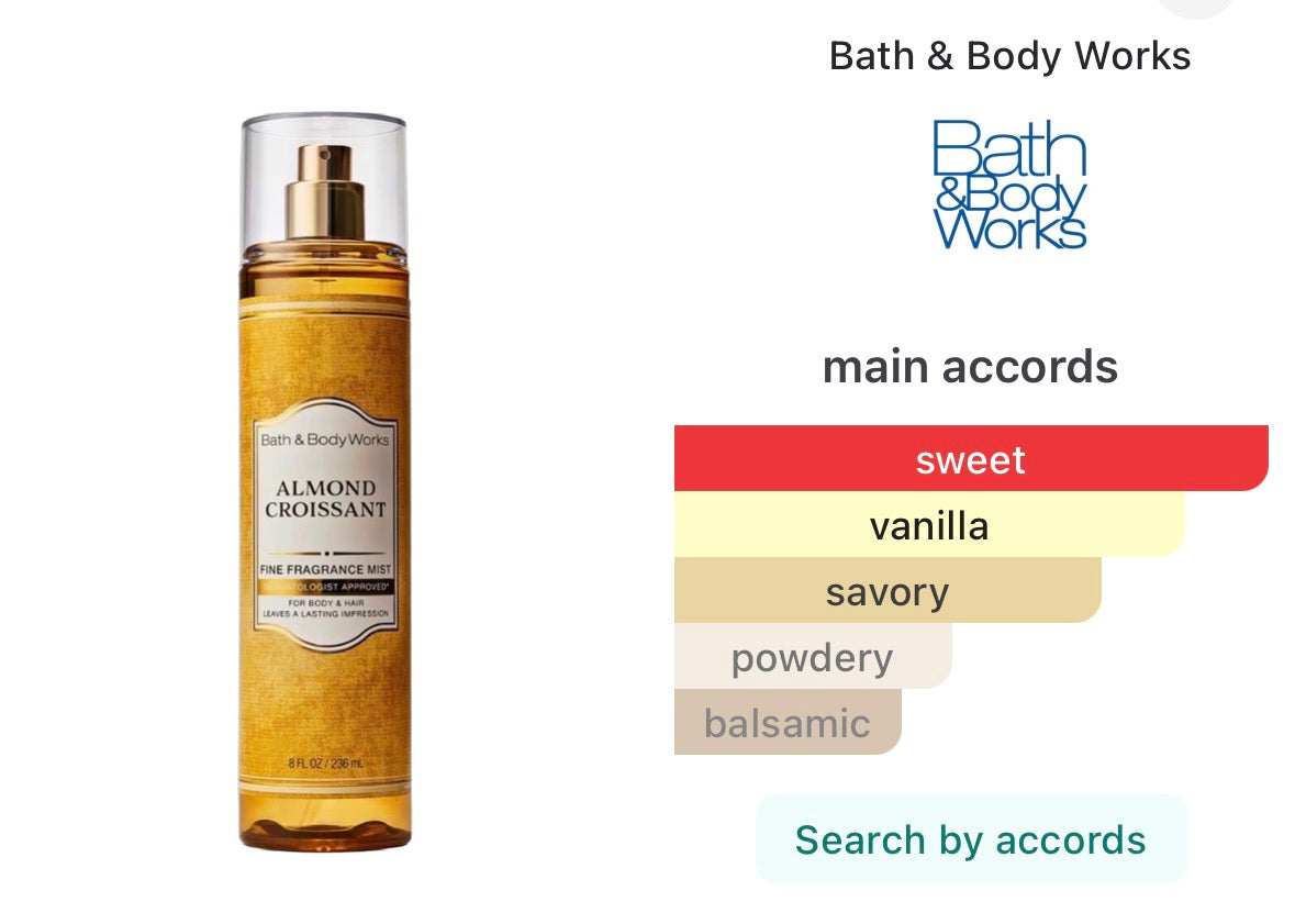 Bath and Body Works Almond Croissant