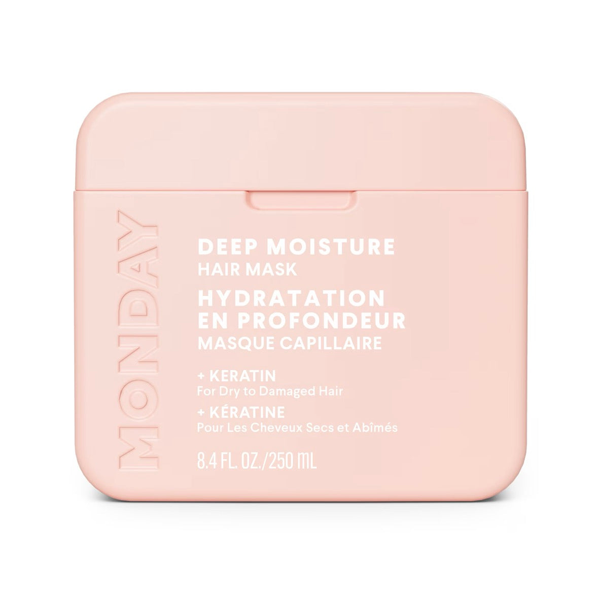 MONDAY Haircare DEEP MOISTURE Hair Mask with Keratin, Argan Oil, Shea Butter & Coconut Oil for Dry to Damaged Hair