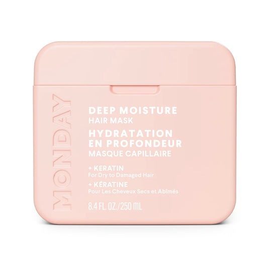 MONDAY Haircare DEEP MOISTURE Hair Mask with Keratin, Argan Oil, Shea Butter & Coconut Oil for Dry to Damaged Hair