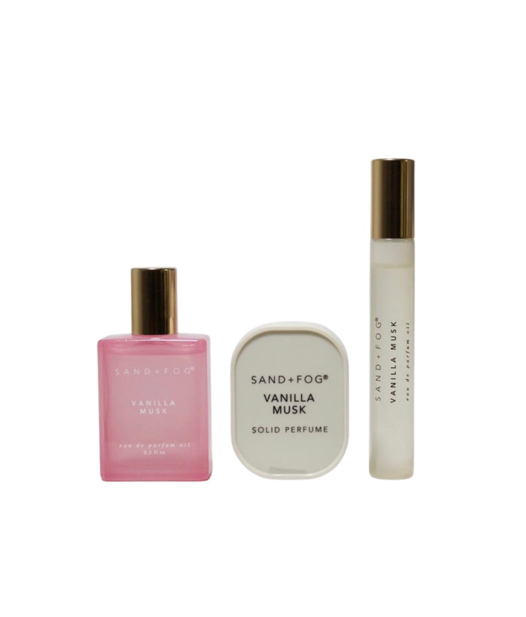 Sand + Fog Vanilla Musk Perfume Oil Layering Set