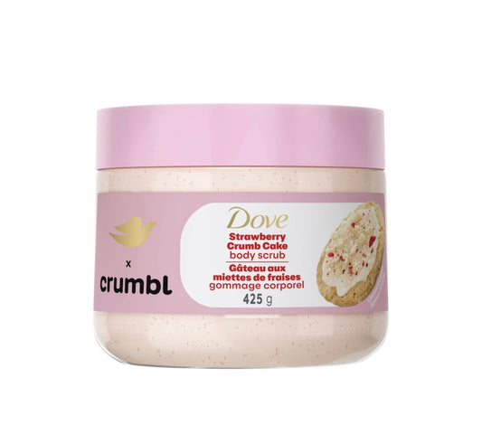 Dove Crumbl Exfoliating Body Scrub Strawberry Crumb Cake, 425 g | Limited Edition