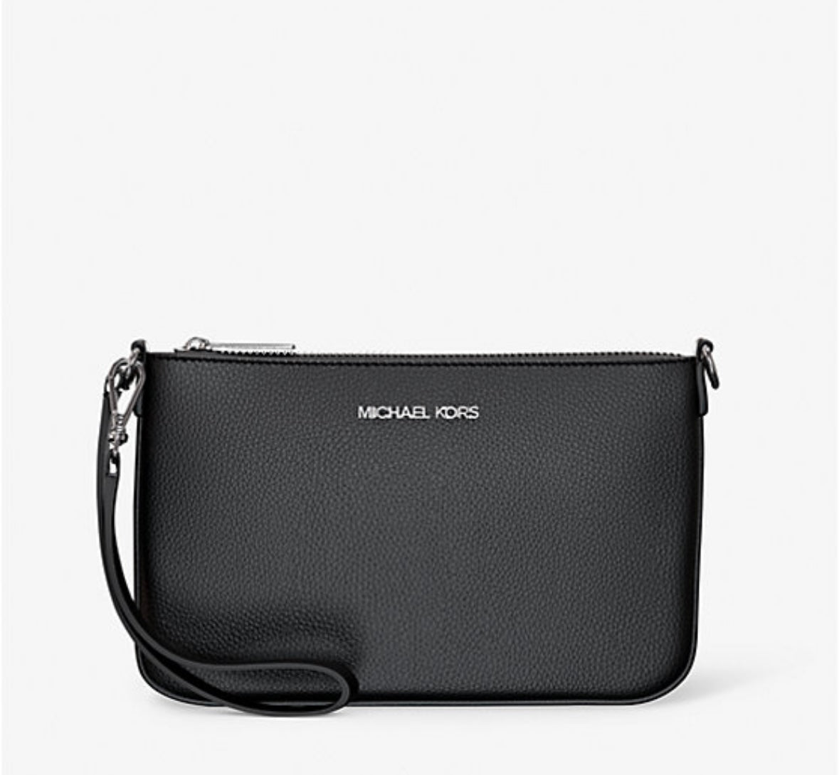 MICHAEL KORS
Jet Set Small Pebbled Leather Convertible Wristlet
