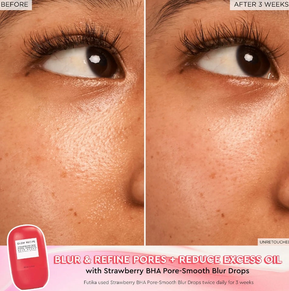 Glow Recipe 
Strawberry BHA Pore-Smooth Blur Drops