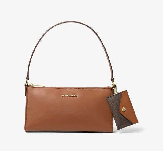 MICHAEL KORS
Vincent Medium Saffiano Leather Pochette with Signature Logo Card Case