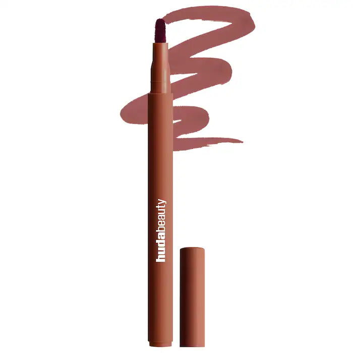 HUDA BEAUTY 
Lip Contour Lip Stain for 12-Hour Wear: Warm Brown