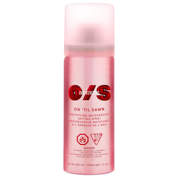 ONE/SIZE by Patrick Starrr 
Mini On 'Til Dawn Mattifying Waterproof Setting Spray