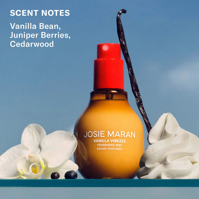 JOSIE MARAN  Vanilla Vibezzz - Body + Hair Fragrance Mist with 100% Natural Scents