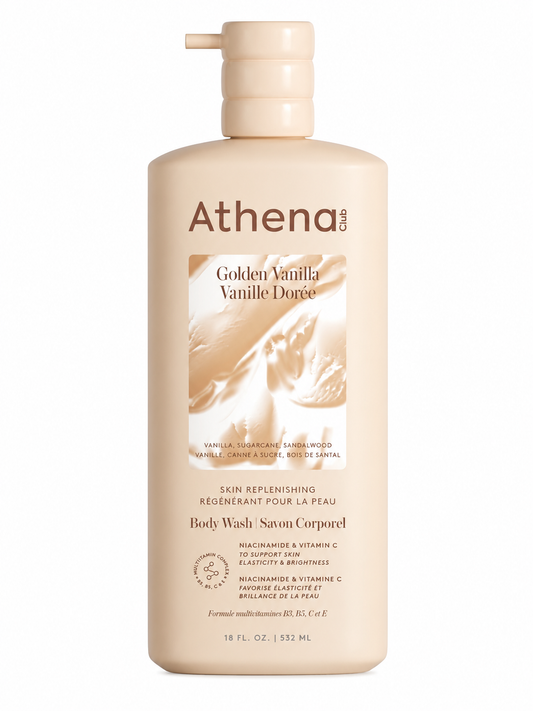Athena Club, Skin Replenishing Body Wash, Golden Vanilla - 532mL