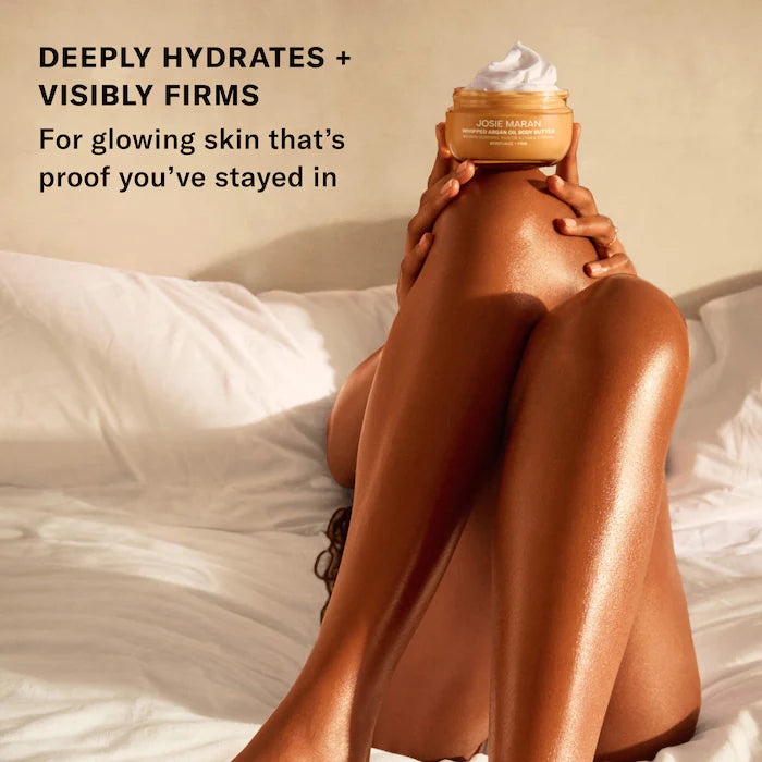 JOSIE MARAN  Mini ...In Bed (Whipped Vanilla Milk + Cashmere Musk) - Whipped Argan Oil Refilllable Body Butter