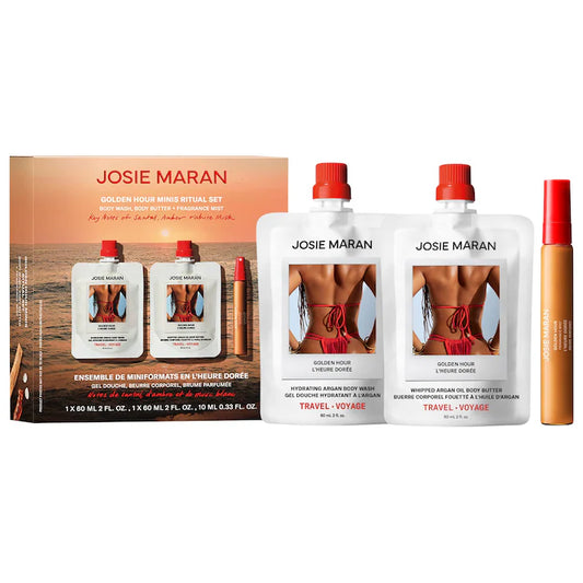 JOSIE MARAN  Golden Hour Mini Bodycare Ritual Gift Set for Hydration