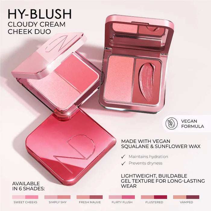 NATASHA DENONA 
Hy-Blush Cloudy Cream Cheek Duo