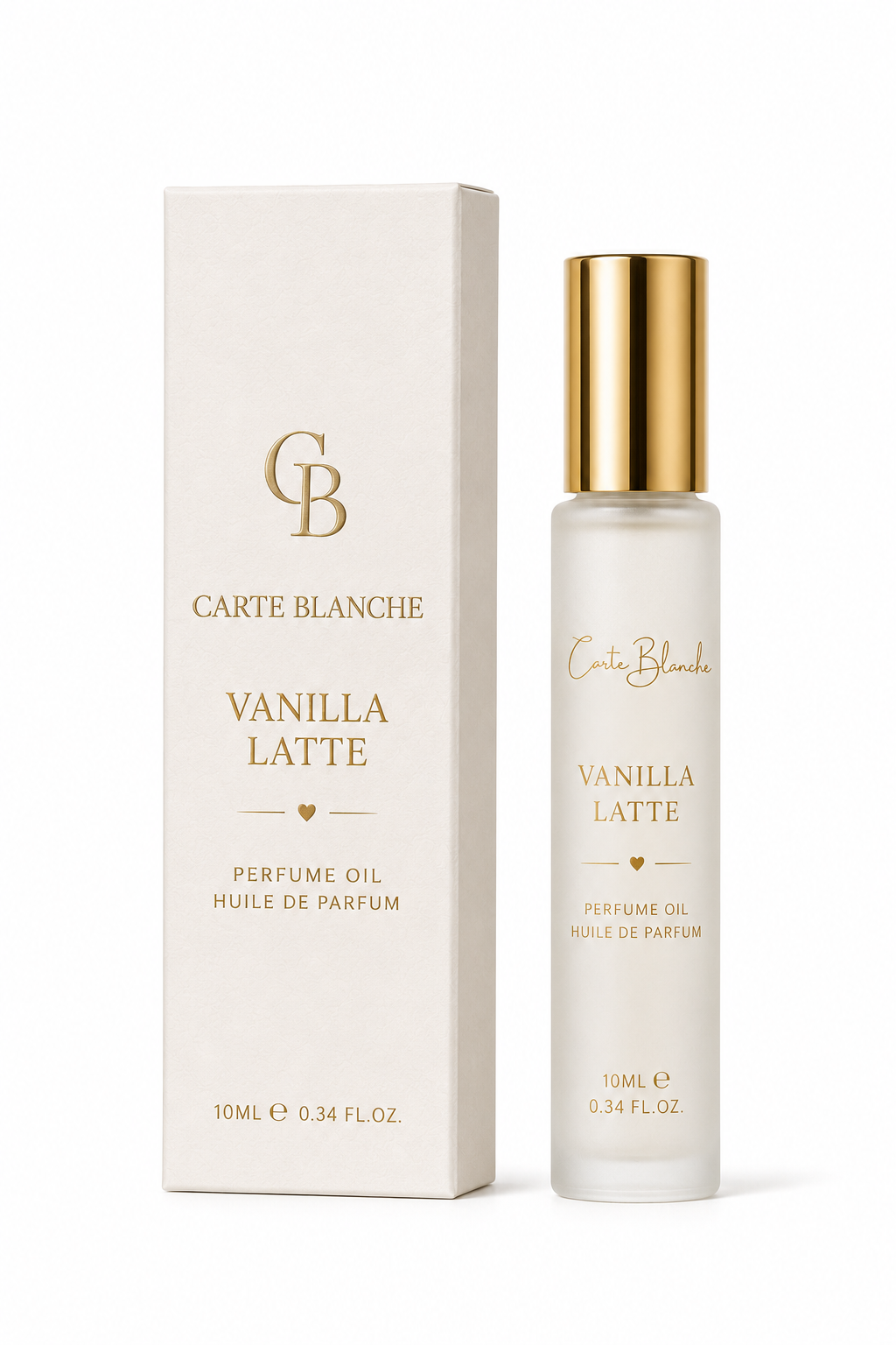 Collection Carte Blanche VANILLA LATTE — Huile de Parfum 10 ml