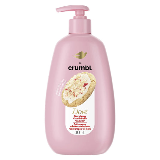 Dove Crumbl Moisturizing Liquid Hand Wash Strawberry Crumb Cake, 355 ml | Limited Edition