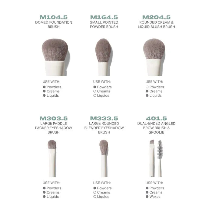 Morphe  Along for the Glide 6-Piece Travel Brush Set