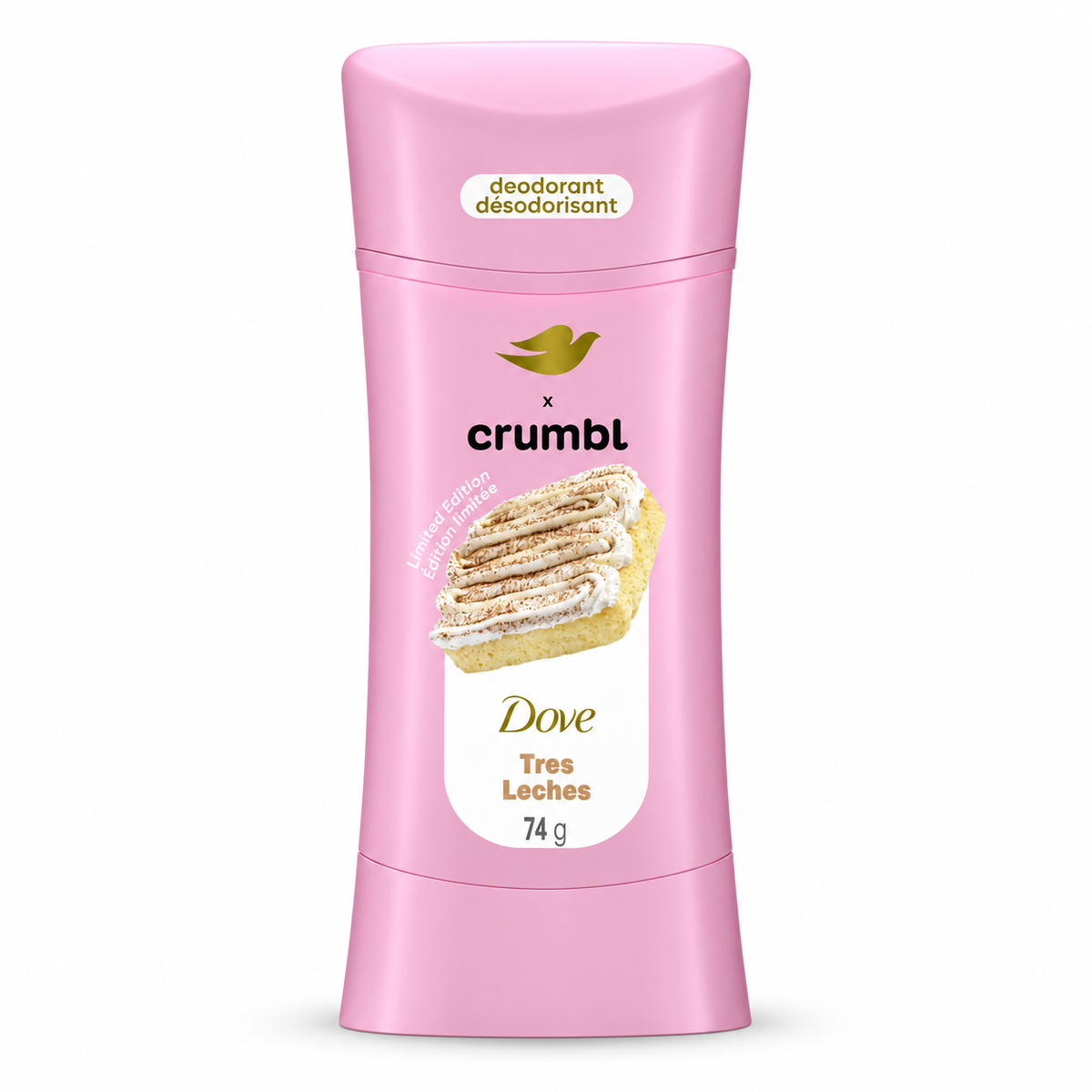 Dove Crumbl Tres Leches Deodorant Stick, 74g | Limited Edition