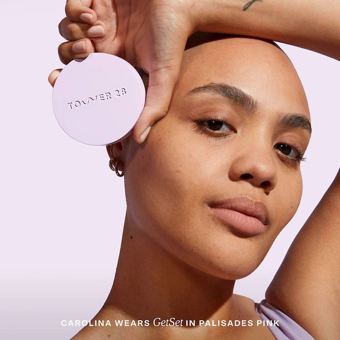 Tower 28 Beauty  GetSet® Blur + Set Talc-Free 12H Pressed Setting Powder : palisades pink