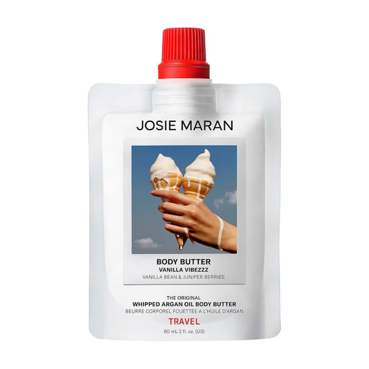 JOSIE MARAN  Mini Vanilla Vibezzz - Whipped Argan Oil Refillable Firming Body Butter